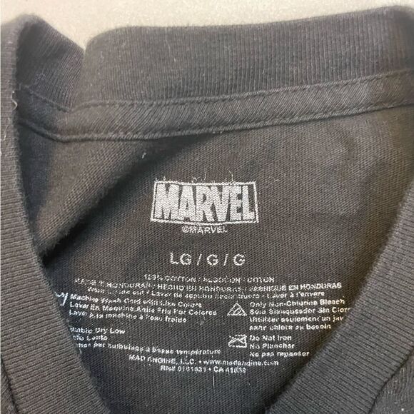 Marvel All Characters Graphic T-shirt Men Large Black Short Sleeve - Picture 4 of 5